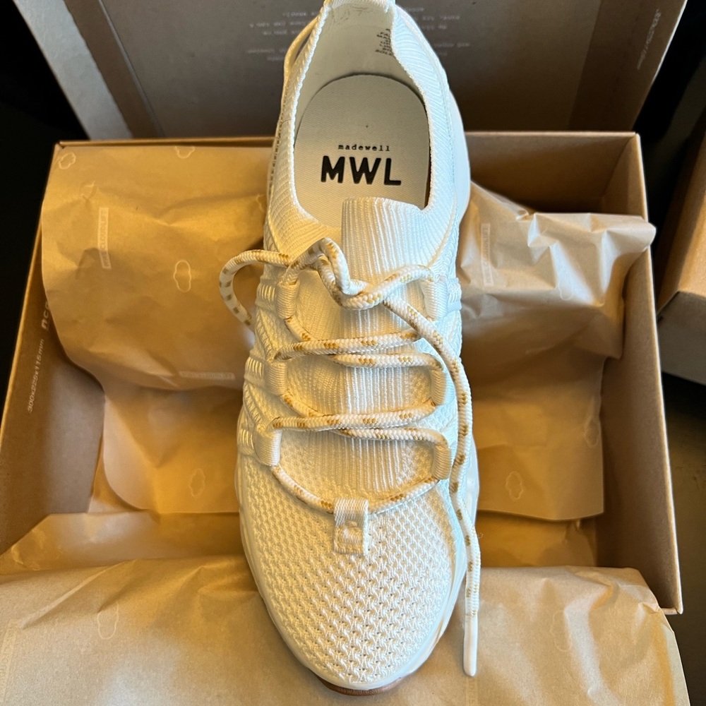 Madewell white sneakers. Sz. 7.5
